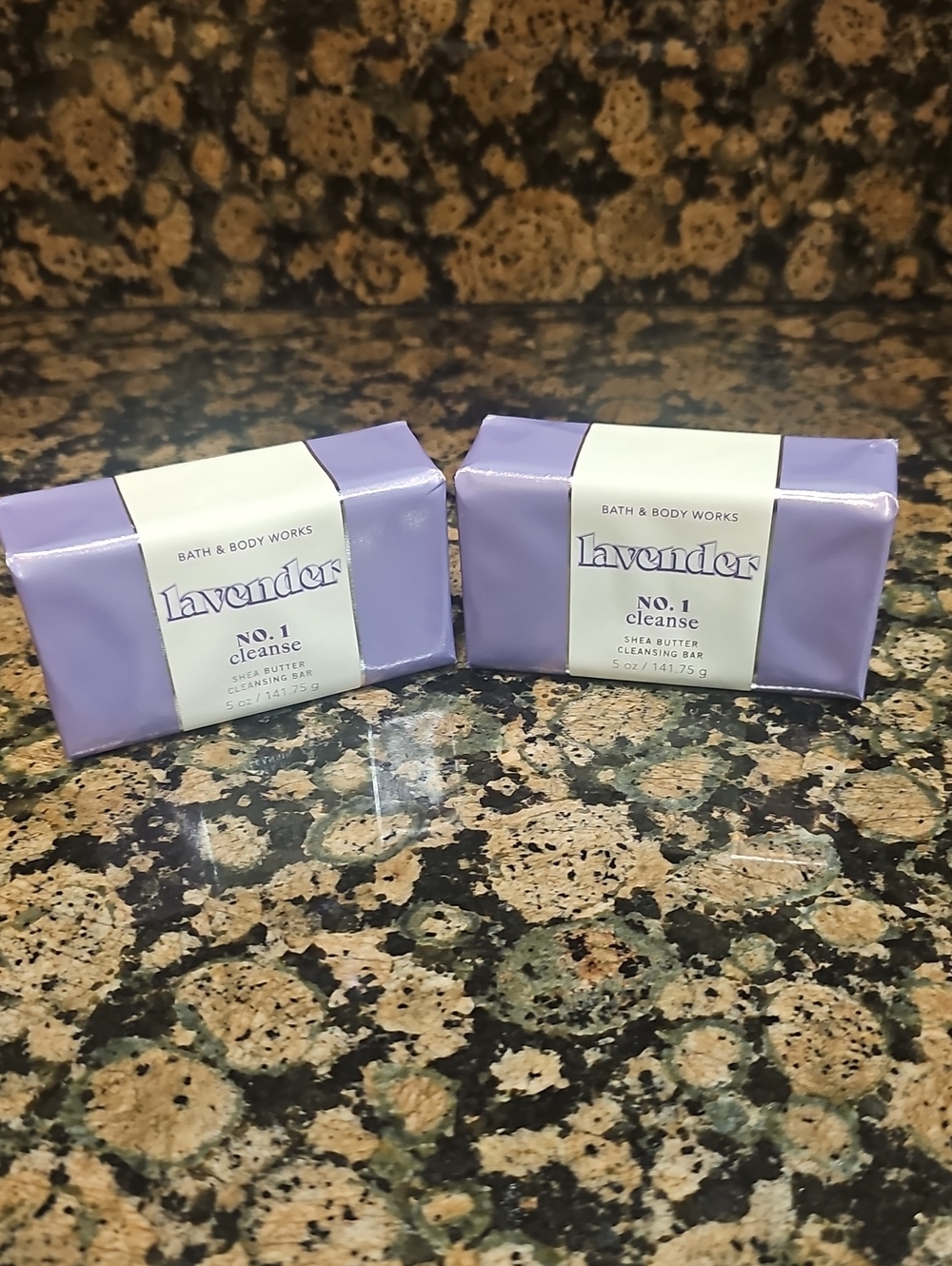 Bath & Body Works Lavender Shea Butter Cleansing Bars (2)